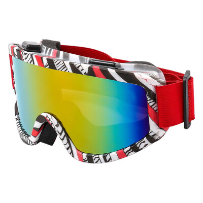Γυαλιά σκι μεγάλου πλαισίου με πολύχρωμο φακό Αντισύγκρουση αντιθαμβωτικό γυαλιά μοτοσικλέτας Outdoor Sport Snow Snowboard Skiing Goggle