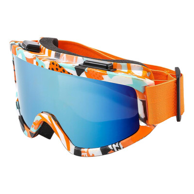 Γυαλιά σκι μεγάλου πλαισίου με πολύχρωμο φακό Αντισύγκρουση αντιθαμβωτικό γυαλιά μοτοσικλέτας Outdoor Sport Snow Snowboard Skiing Goggle