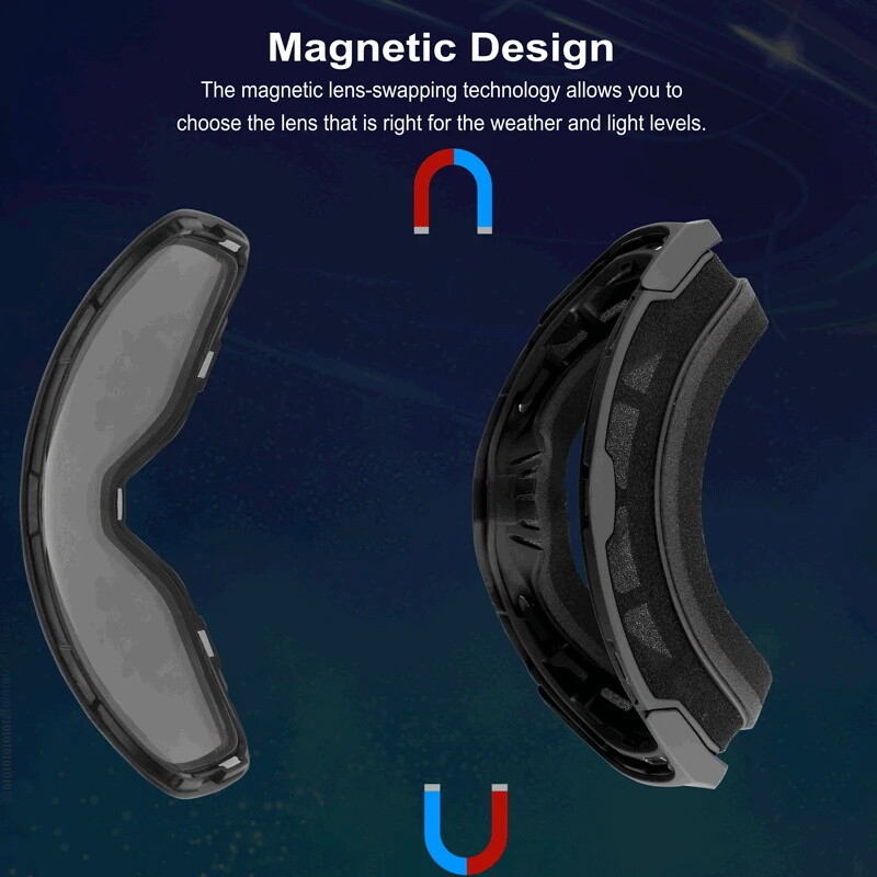Γυαλιά Ski Winter Professional Magnetic Double Layer Anti-Fog UV400 Anti-UV Snowboard Goggles Snowboard Goggles inchangeable Lens Ski Mask