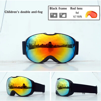 Παιδικά γυαλιά σκι Αντιθαμβωτικά γυαλιά σκι διπλής στρώσης Παιδικά γυαλιά Snowboard Χειμερινά αθλητικά γυαλιά εξωτερικού χώρου για Ηλικίες 4-14 Big Vision