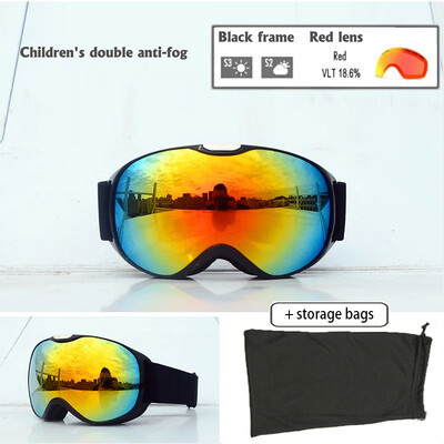 Παιδικά γυαλιά σκι Αντιθαμβωτικά γυαλιά σκι διπλής στρώσης Παιδικά γυαλιά Snowboard Χειμερινά αθλητικά γυαλιά εξωτερικού χώρου για Ηλικίες 4-14 Big Vision