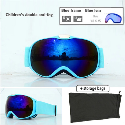 Παιδικά γυαλιά σκι Αντιθαμβωτικά γυαλιά σκι διπλής στρώσης Παιδικά γυαλιά Snowboard Χειμερινά αθλητικά γυαλιά εξωτερικού χώρου για Ηλικίες 4-14 Big Vision