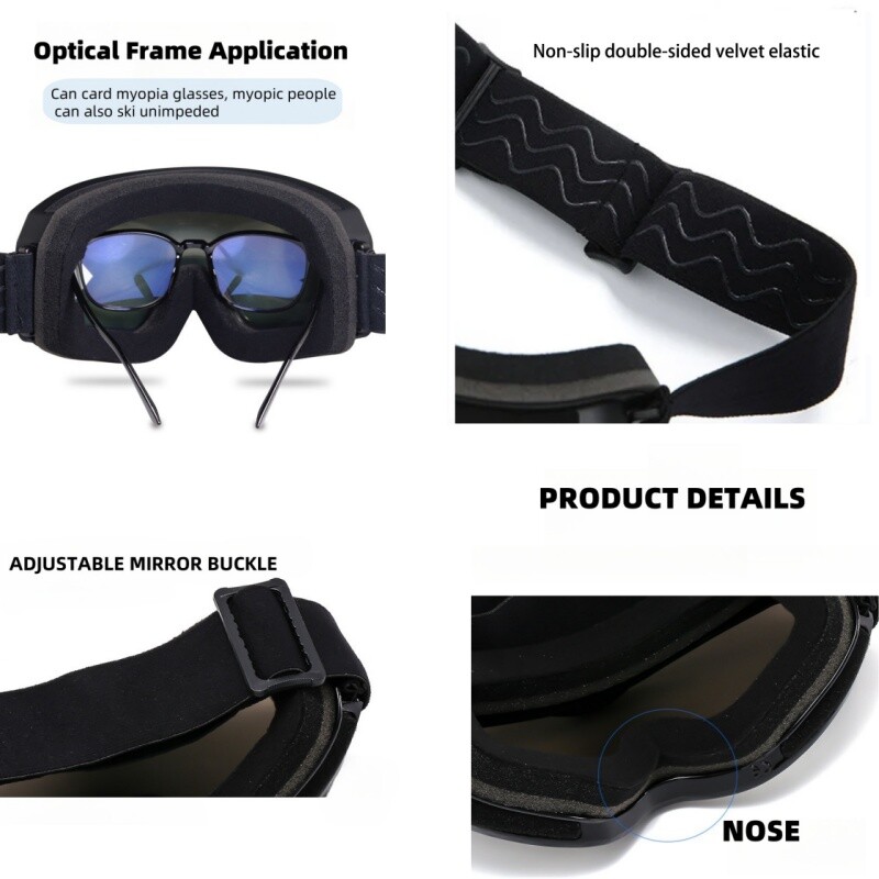 Παιδικά γυαλιά σκι Αντιθαμβωτικά γυαλιά σκι διπλής στρώσης Παιδικά γυαλιά Snowboard Χειμερινά αθλητικά γυαλιά εξωτερικού χώρου για Ηλικίες 4-14 Big Vision