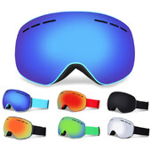 Magnetic Ski Goggles Fast Replace Lens σφαιρικοί φακοί καθρέφτη 100% UV Eye Protection Γυαλιά Snowboard κατά της ομίχλης
