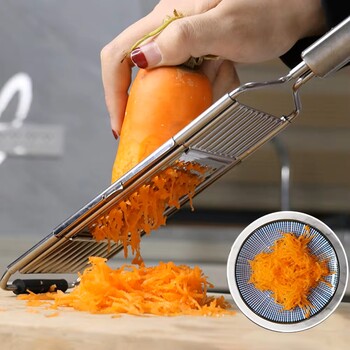 4in1 Veggie Shredder Cutter Fruit Potato Peeler Carrot Slicer Χειροκίνητος τρίφτης for Kitchen Gadget Multi Pur Cutter