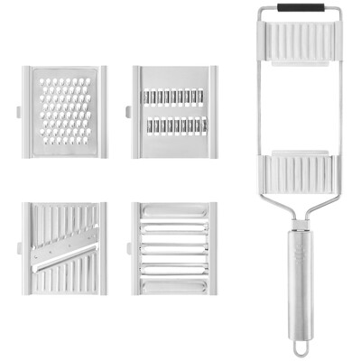 4in1 dārzeņu smalcinātājs augļu kartupeļu mizotājs burkānu griezējs nerūsējošā tērauda manuālā rīve virtuves sīkrīku multi Pur griezējam