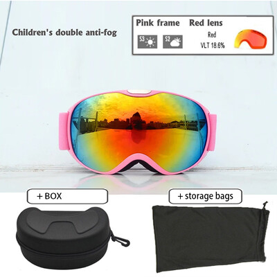 Παιδικά γυαλιά σκι Big View για παιδιά Διπλά στρώματα UV400 Μαγνητικά γυαλιά σκι για κορίτσια αγόρια Γυαλιά Snowboard Γυαλιά Γυαλιά ηλίου