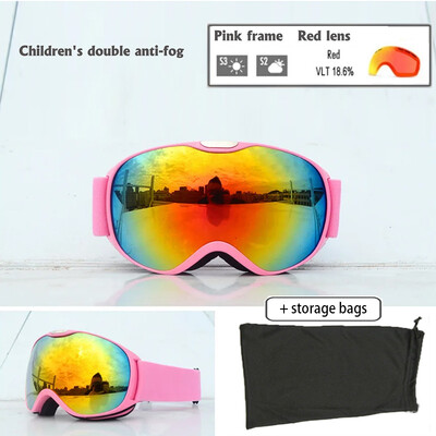 Παιδικά γυαλιά σκι Big View για παιδιά Διπλά στρώματα UV400 Μαγνητικά γυαλιά σκι για κορίτσια αγόρια Γυαλιά Snowboard Γυαλιά Γυαλιά ηλίου