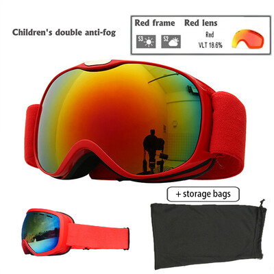 Παιδικά γυαλιά σκι Big View για παιδιά Διπλά στρώματα UV400 Μαγνητικά γυαλιά σκι για κορίτσια αγόρια Γυαλιά Snowboard Γυαλιά Γυαλιά ηλίου