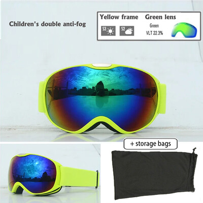 Παιδικά γυαλιά σκι Big View για παιδιά Διπλά στρώματα UV400 Μαγνητικά γυαλιά σκι για κορίτσια αγόρια Γυαλιά Snowboard Γυαλιά Γυαλιά ηλίου