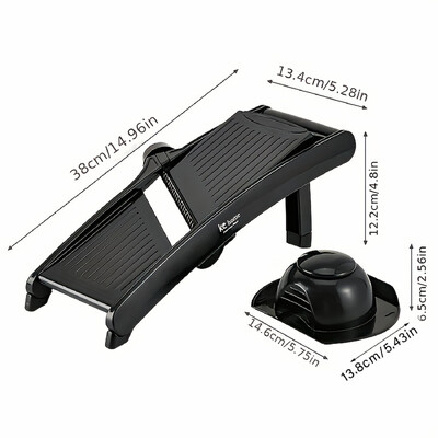 1 buc Tăiător de legume din oțel inoxidabil Tăiător de mandolină reglabil pentru tocator de cartofi, tomate, ceapă, morcovi, unelte profesionale de bucătărie