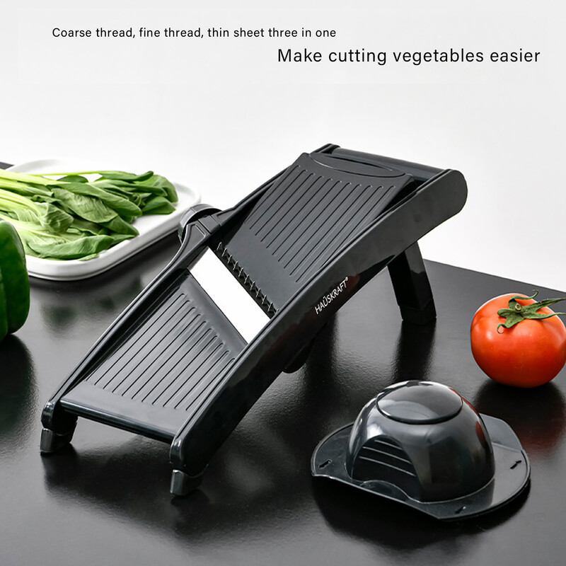 1 buc Tăiător de legume din oțel inoxidabil Tăiător de mandolină reglabil pentru tocator de cartofi, tomate, ceapă, morcovi, unelte profesionale de bucătărie