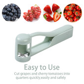Κόφτης σταφυλιού από ανοξείδωτο χάλυβα για νήπια Κόφτης για μωρά Κόφτης ντομάτας Cherry Κουζίνα Δημιουργικό εργαλείο Κόφτης φρούτων Κουζίνα Gadget
