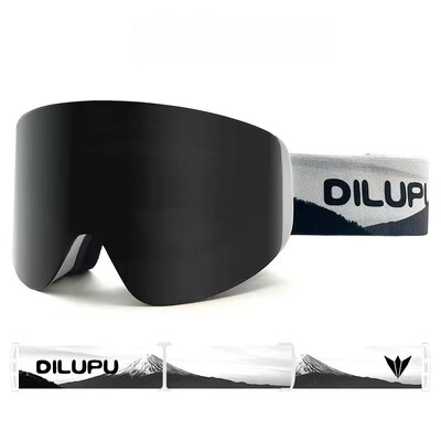 Ochelari de schi magnetici noi Ochelari de schi anti-aburi cu schimbare rapidă Ochelari de schi profesionali cu lentile dublu strat pentru bărbați și femei