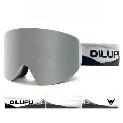 Ochelari de schi magnetici noi Ochelari de schi anti-aburi cu schimbare rapidă Ochelari de schi profesionali cu lentile dublu strat pentru bărbați și femei