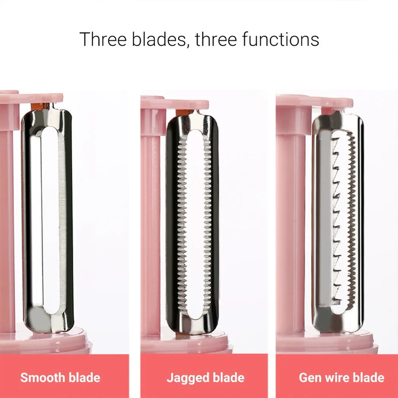 3 σε 1 Πολυλειτουργικός αποφλοιωτής λαχανικών Τρίφτης από ανοξείδωτο ατσάλι για λαχανικά Καρότο τεμαχισμού πατάτας Βούτυρο τυριού για κουζίνα