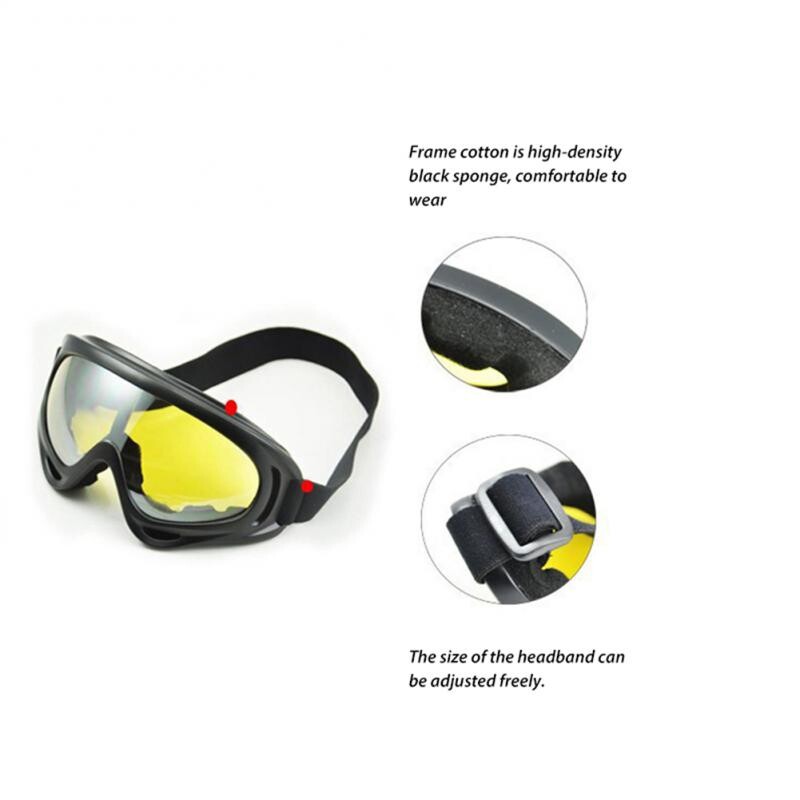 Γυαλιά σκι Αντιανεμικά γυαλιά μοτοσικλέτας ποδηλασίας Γυαλιά χειμερινού κατά της ομίχλης Γυαλιά Snowboard Μάσκα σκι Tactical Goggle γυαλιά ηλίου