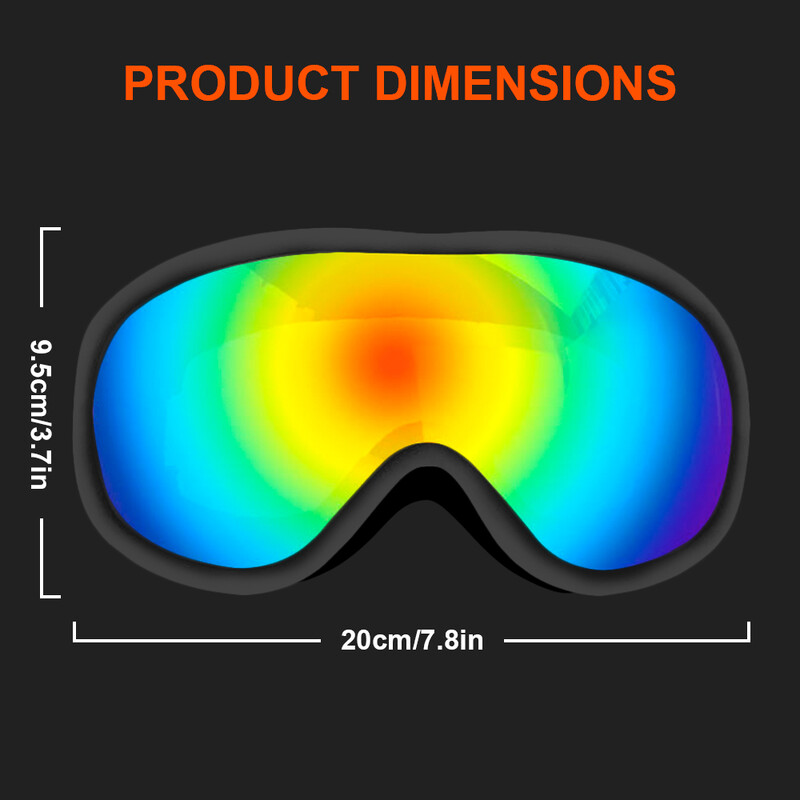 Slēpošanas aizsargbrilles Vīriešu Slēpošanas Brilles UV Aizsardzības Lēcas Sniega Brilles Snovborda Sporta Brilles Sieviešu Pretsvīšanas Slēpošanas Maska Ziemas Brilles