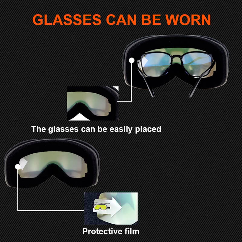 Slēpošanas aizsargbrilles Vīriešu Slēpošanas Brilles UV Aizsardzības Lēcas Sniega Brilles Snovborda Sporta Brilles Sieviešu Pretsvīšanas Slēpošanas Maska Ziemas Brilles