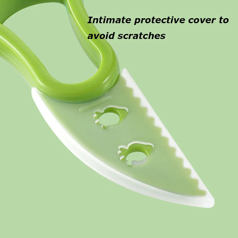 Avokadų atskyriklis buitinė pjaustyklė Avokadų lupimas, supjaustytas minkštimas grandiklis, plastikinis avokado peilis virtuvės įrankis