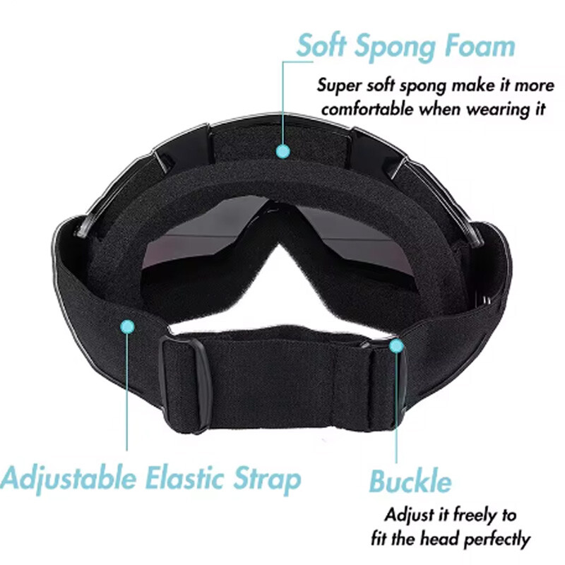 Slēpošanas brilles vēja necaurlaidīgas riteņbraukšanas motociklu aizsargbrilles ziemas pretmiglas snovborda slēpošanas brilles slēpošanas maskas taktiskās aizsargbrilles saulesbrilles