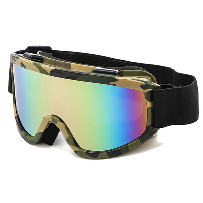 Skijaške naočale Zimske naočale protiv zamagljivanja Snowboard Skijaške naočale Za sport na otvorenom Naočale za snowboard Naočale za motocikle Vjetrootporne kamuflažne naočale