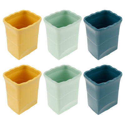 6 buc. Ceașă de feliere din oțel inoxidabil Instrument de feliere a legumelor de mână, căpșuni din plastic, cartofi, pentru prepararea rapidă a salatei de fructe și legume