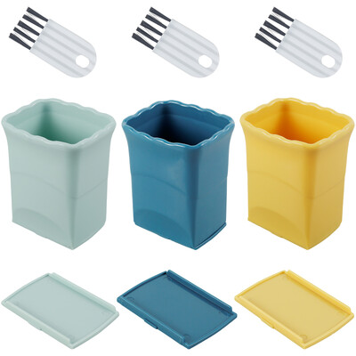 6 buc. Ceașă de feliere din oțel inoxidabil Instrument de feliere a legumelor de mână, căpșuni din plastic, cartofi, pentru prepararea rapidă a salatei de fructe și legume