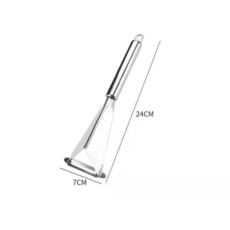 Nož za rezbarenje voća od nehrđajućeg čelika trokutastog oblika Nož za rezanje povrća Ploča s voćem Neklizajuća oštrica za rezbarenje Kuhinjski alati