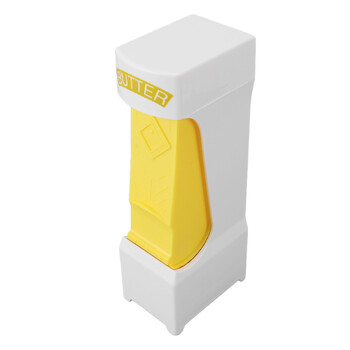 Stick Butter Cutter 420 Ανοξείδωτη Λεπίδα One Click Butter Dispenser Cheese Cutter Προστατευτικό για Ψυγείο