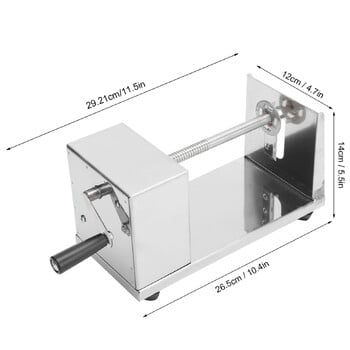 Ръчна резачка за картофи от неръждаема стомана Спирална машина за рязане Кухненски аксесоари Инструменти за готвене Ръчна резачка за картофи Резачка за картофи