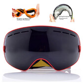 , Ochelari profesioniști pentru zăpadă cu unghi larg, cu straturi duble, anti-ceață UV400, bărbați, femei, motociclete de zăpadă, schi Googles, ochelari de schi snowboard