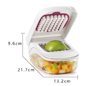 Kūrybinis virtuvės įrankis – bulvių, svogūnų, citrinų ir vaisių smulkintuvas – smulkintuvas ir specialus įtaisas