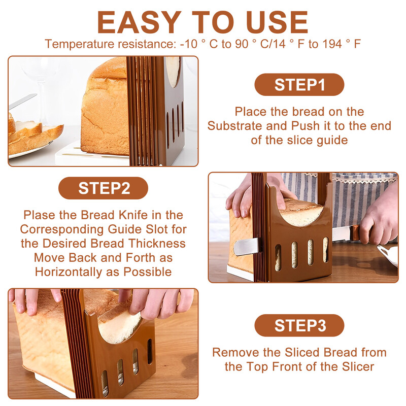 4/1 vnt skrudintos duonos pjaustyklė sulankstoma kepalų pjaustyklė sumuštinių pjaustyklė Virtuvės įtaisas pusryčių skrudintos duonos kepimo mašina kepimo įrankis