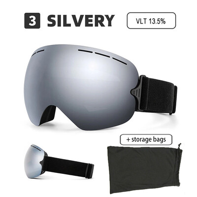 Γυαλιά σκι για ενήλικες Μεγάλα γυαλιά για το χιόνι Γυαλιά ασφαλείας Unisex Αξεσουάρ Snowboarding Θήκη για γυαλιά Αθλητικά γυαλιά σκι γυαλιά HD