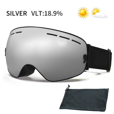 PINJIAN Slēpošanas aizsargbrilles Divslāņu Anti-Miglas UV400 Snovborda Sniega Brilles Sniega motociklu Brilles Brilles Āra Sports Slēpošana Googles