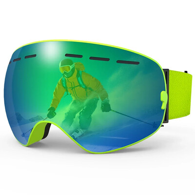 Ochelari de schi PHMAX Straturi duble anti-aburire Ochelari de zăpadă pentru snowboard pentru adulți Ochelari pentru motos de zăpadă Ochelari pentru sport în aer liber Ochelari de schi