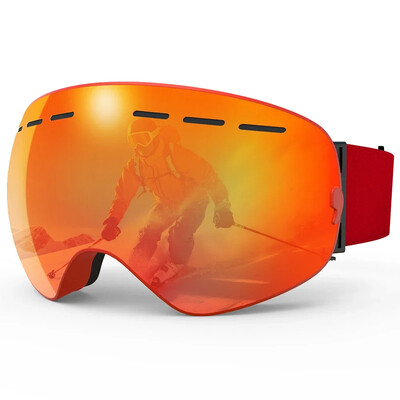 Ochelari de schi PHMAX Straturi duble anti-aburire Ochelari de zăpadă pentru snowboard pentru adulți Ochelari pentru motos de zăpadă Ochelari pentru sport în aer liber Ochelari de schi