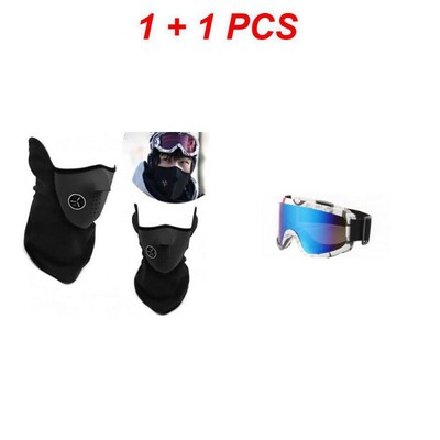 Liela rāmja slēpošanas brilles ar krāsainu lēcu pret miglu kalnu slēpošanas brilles āra sporta snovborda brilles pieaugušajiem jauniešiem