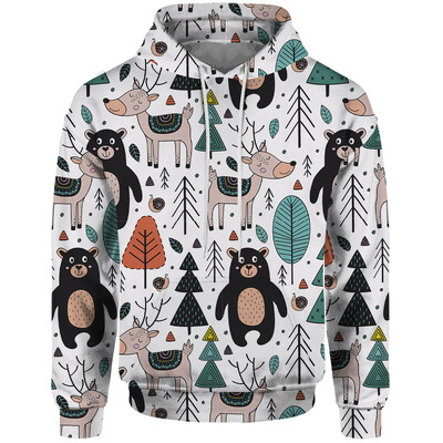 Άνετο φθινοπωρινό και χειμερινό φούτερ Alpaca Cartoon Ανδρικό φούτερ Dinosaur 3D Printing Νέο σε φούτερ και φούτερ 2024