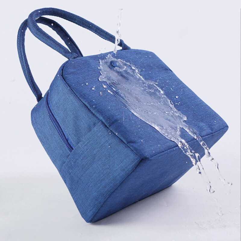 Izolēts maisiņš, alumīnija folija, biezināts izolēts maisiņš pusdienu kaste, pārnēsājama Oksfordas auduma pārnēsājama liela ietilpības pusdienu soma