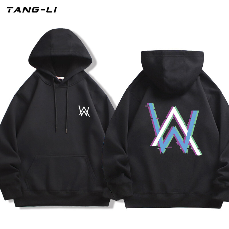 Alan Olav Walker mūzika ar kapuci sievietēm pavasara un rudens sporta krekls vīriešu un sieviešu modeVīriešu pulovers Pāra apģērbs
