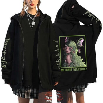 Melanie Martinez Portals Tour Zip Up Hoodies Ежедневни дамски суитчъри с качулка Популярни модерни улични якета с цип Y2K палта