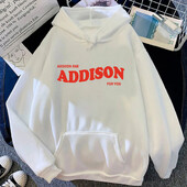 Addison Rae for You Pulcsi Retro női/férfi pulóverek Uniszex pulóverek Esztétikus Harajuku Téli ruhák Harajuku felsők