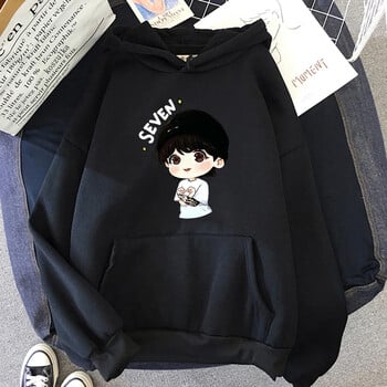 JungKook Seven Hoodie Women Harajuku Aesthetic Funny Kawaii Hoodies Унисекс Есен Зима Ежедневни поларени пуловери Суичъри Горнища