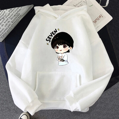 JungKook Seven Hoodie Women Harajuku Αισθητικά Αστεία Kawaii Hoodies Unisex Φθινοπωρινά χειμερινά casual πουλόβερ φούτερ μπλούζες