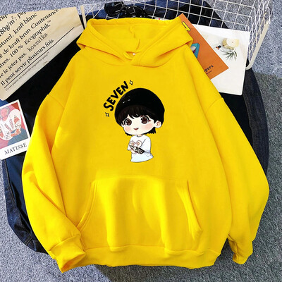 JungKook Seven Hoodie Women Harajuku Αισθητικά Αστεία Kawaii Hoodies Unisex Φθινοπωρινά χειμερινά casual πουλόβερ φούτερ μπλούζες