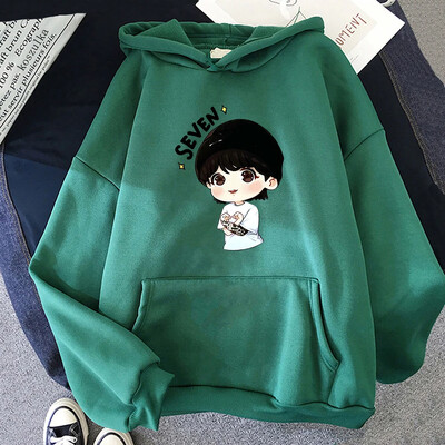 JungKook Seven Hoodie Women Harajuku Αισθητικά Αστεία Kawaii Hoodies Unisex Φθινοπωρινά χειμερινά casual πουλόβερ φούτερ μπλούζες