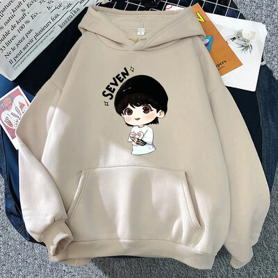 JungKook Seven Hoodie Women Harajuku Αισθητικά Αστεία Kawaii Hoodies Unisex Φθινοπωρινά χειμερινά casual πουλόβερ φούτερ μπλούζες