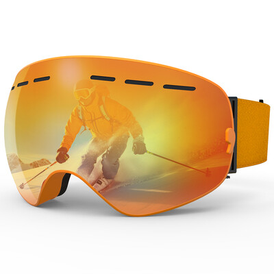 X-TIGER Χειμερινά γυαλιά σκι Ανδρικά γυναικεία γυαλιά σνόουμπορντ Γυαλιά στυλ κόμματος TPU UV400 Διπλών στρωμάτων φακός αντι-ομίχλης ποδηλατικά γυαλιά